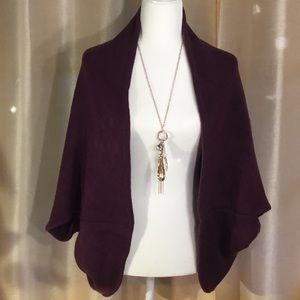 🆕NWOT Gena Super Soft Acrylic Purple Shrug, OS